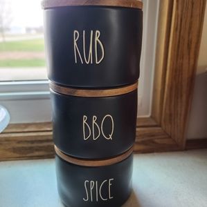 BBQ rub spice rae dunn jars